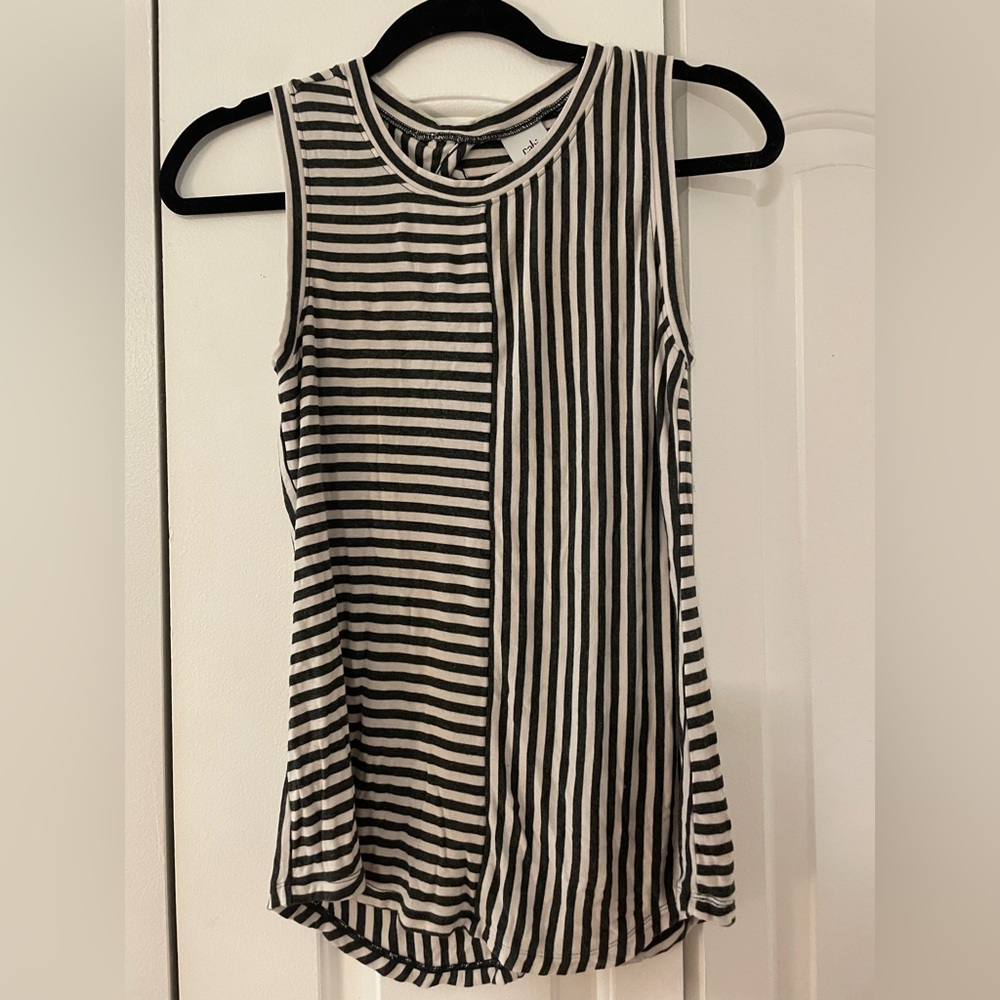 Cabi Striped Sleeveless Top